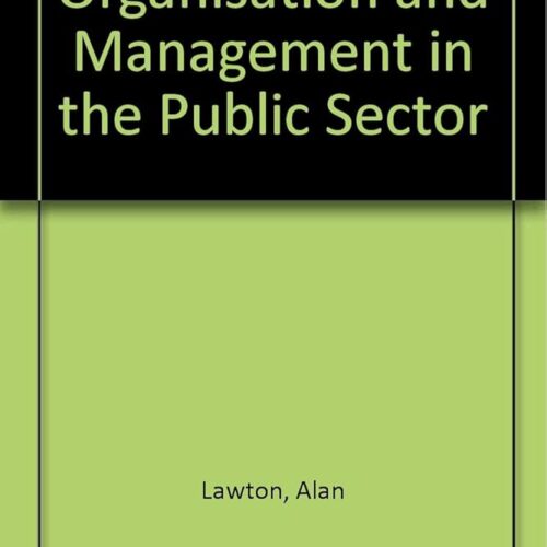 10544 Organization And Management In Public Sector